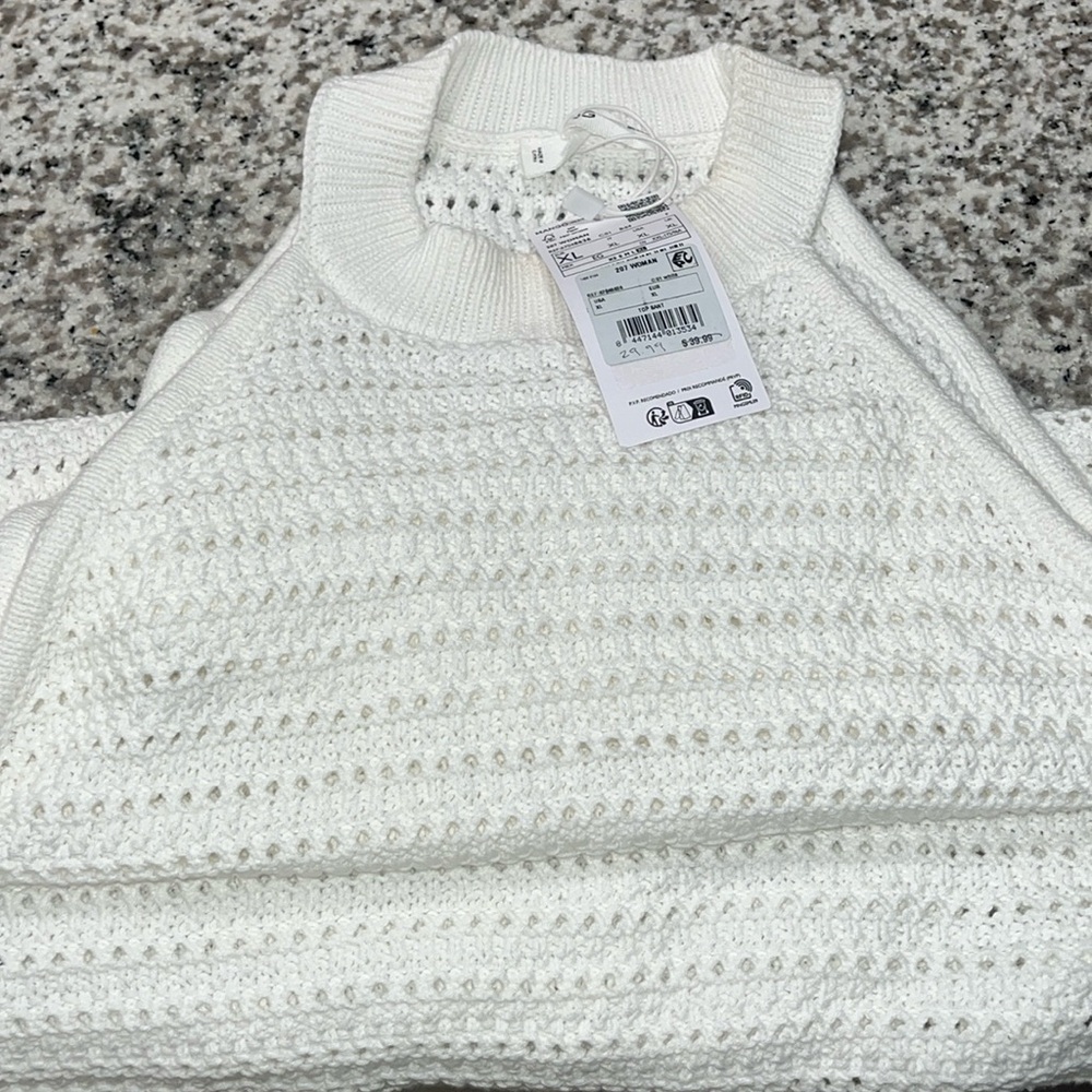 Mango high neck knit top